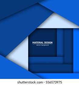 Vector material design background. Abstract creative concept layout template. For web and mobile app, paper art illustration, style blank, poster, booklet. Motion wallpaper element. Flat ui.