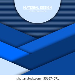 Vector material design background. Abstract creative concept layout template. For web and mobile app, paper art illustration, style blank, poster, booklet. Motion wallpaper element. Flat ui.