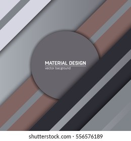 Vector material design background. Abstract creative concept layout template. For web and mobile app, paper art illustration, style blank, poster, booklet. Motion wallpaper element. Flat ui.