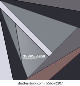 Vector material design background. Abstract creative concept layout template. For web and mobile app, paper art illustration, style blank, poster, booklet. Motion wallpaper element. Flat ui.