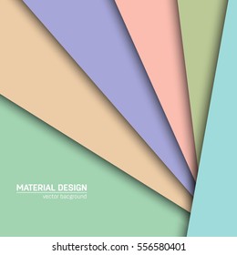 Vector material design background. Abstract creative concept layout template. For web and mobile app, paper art illustration, style blank, poster, booklet. Motion wallpaper element. Flat ui.