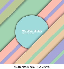 Vector material design background. Abstract creative concept layout template. For web and mobile app, paper art illustration, style blank, poster, booklet. Motion wallpaper element. Flat ui.