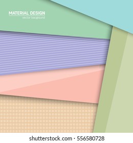Vector material design background. Abstract creative concept layout template. For web and mobile app, paper art illustration, style blank, poster, booklet. Motion wallpaper element. Flat ui.