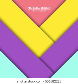 Vector material design background. Abstract creative concept layout template. For web and mobile app, paper art illustration, style blank, poster, booklet. Motion wallpaper element. Flat ui.