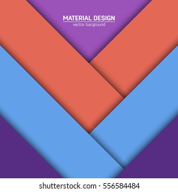 Vector material design background. Abstract creative concept layout template. For web and mobile app, paper art illustration, style blank, poster, booklet. Motion wallpaper element. Flat ui.