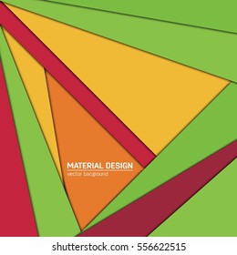 Vector material design background. Abstract creative concept layout template. For web and mobile app, paper art illustration, style blank, poster, booklet. Motion wallpaper element. Flat ui.