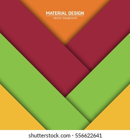 Vector material design background. Abstract creative concept layout template. For web and mobile app, paper art illustration, style blank, poster, booklet. Motion wallpaper element. Flat ui.