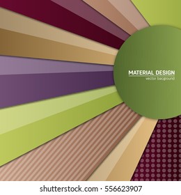 Vector material design background. Abstract creative concept layout template. For web and mobile app, paper art illustration, style blank, poster, booklet. Motion wallpaper element. Flat ui.