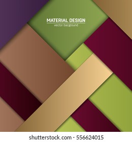 Vector material design background. Abstract creative concept layout template. For web and mobile app, paper art illustration, style blank, poster, booklet. Motion wallpaper element. Flat ui.