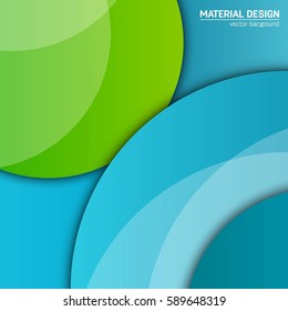 Vector material design background. Abstract creative concept layout template. For web and mobile app, paper art illustration, style blank, poster, booklet. Motion wallpaper element. Flat ui