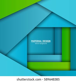 Vector material design background. Abstract creative concept layout template. For web and mobile app, paper art illustration, style blank, poster, booklet. Motion wallpaper element. Flat ui