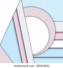 Vector material design background. Abstract creative concept layout template. For web and mobile app, paper art illustration, style blank, poster, booklet. Motion wallpaper element. Flat ui