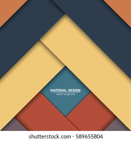 Vector material design background. Abstract creative concept layout template. For web and mobile app, paper art illustration, style blank, poster, booklet. Motion wallpaper element. Flat ui
