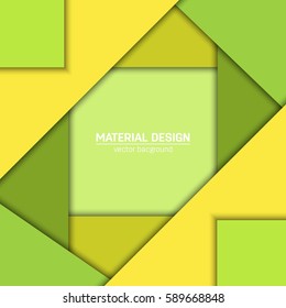 Vector material design background. Abstract creative concept layout template. For web and mobile app, paper art illustration, style blank, poster, booklet. Motion wallpaper element. Flat ui