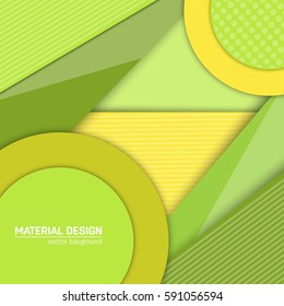 Vector material design background. Abstract creative concept layout template. For web and mobile app, paper art illustration, style blank, poster, booklet. Motion wallpaper element. Flat ui