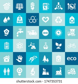 Vector material design green ecological icons collection