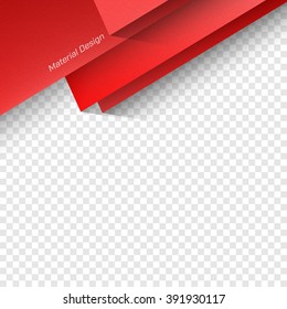Vector Material Design. Trendy vector illustration. Used opacity layers for shadows
