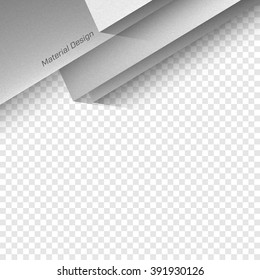Vector Material Design. Trendy vector illustration. Used opacity layers for shadows