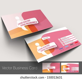 Vector Maternity Hospital Business Card Set