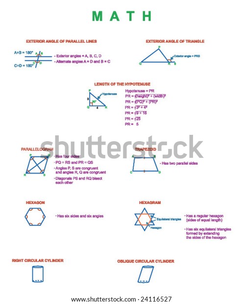 Vector Math Illustration Polygons Others Stock Vector (Royalty Free ...