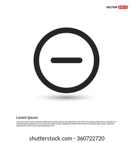 Vector Math minus icon