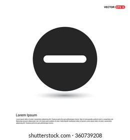 Vector Math minus icon