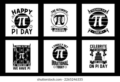 Vector math is a piece of pi tshirt design
