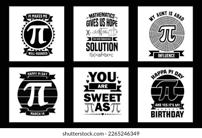 Vector math is a piece of pi tshirt design
