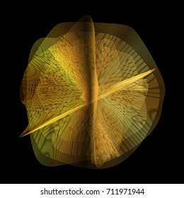 Vector Mathematical  Curve Structure - Generative Art  