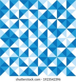 Vector Mathematical Square Prism Background Abstract Pattern With Blue Tints