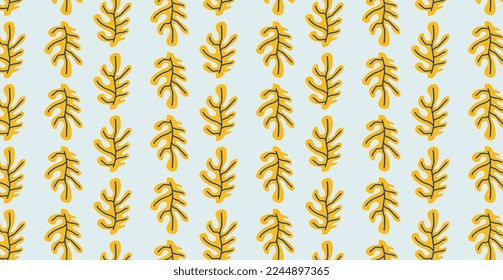 Vector matisse shape floral pattern flat vector illustration colourfull trendy