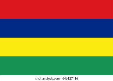 Vector Mauritius flag, Mauritius flag illustration, Mauritius flag picture, Mauritius flag image