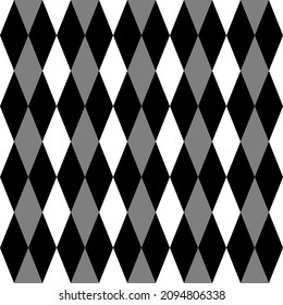 Vector maya and geometric abstract 3 colors black gray white rhombus graphic design.