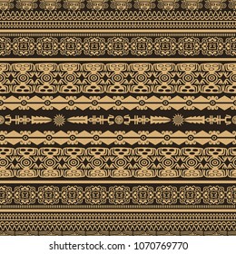 Vector maya seamless pattern. Maya design concept for fashion print, backgrounds, greeting cards, holiday package and wrapping.
