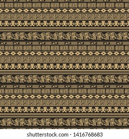 Vector maya seamless pattern. Maya design concept for fashion print, backgrounds, greeting cards, holiday package and wrapping.
