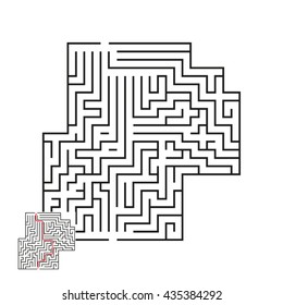 Vector Maze Answer 2 Stock Vector (Royalty Free) 435384292 | Shutterstock