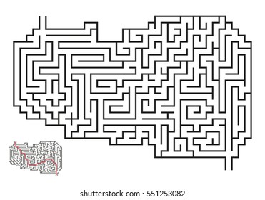 411 Big Maze With Answer Images, Stock Photos & Vectors | Shutterstock