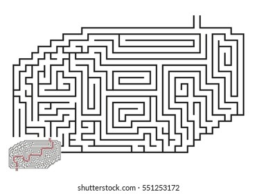 411 Big Maze With Answer Images, Stock Photos & Vectors | Shutterstock