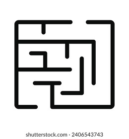 Vector maze game background. labyrinth with entry and exit.