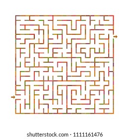 Vector maze labyrinth on white background