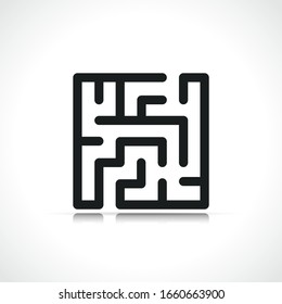 Vector maze symbol icon design