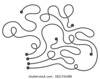 Vector maze template. Blank black and white labyrinth isolated on white background. Preschool printable educational activity or game sample. 
