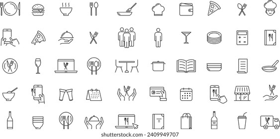 
Vector Meal Related Icon Set