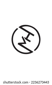 It's a vector meaning the letters H and M well for design
