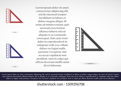 Vector measurement Ruler icon.. Modern flat design vector 