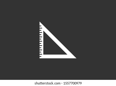 Vector measurement Ruler icon.. Modern flat design vector illustration.Ruler vector icon trendy flat style Pencil and Ruler Icon Isolated on White Background.