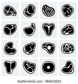 Vector Meat icon set