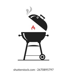 carne de vetor no churrasco