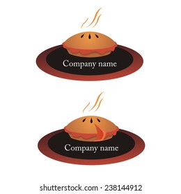 Vector Meat pie logo