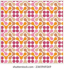 Ilustración de diseño de patrones de albóndigas vectoriales.